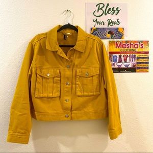 H&M Mustard Yellow Jean Jacket